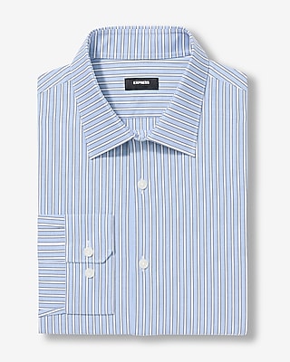 Slim Striped Cotton Stretch 1MX Dress Shirt