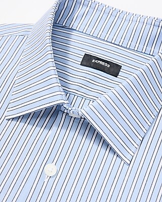 Slim Striped Cotton Stretch 1MX Dress Shirt