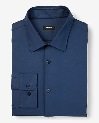 Solid Stretch Cotton Shirt