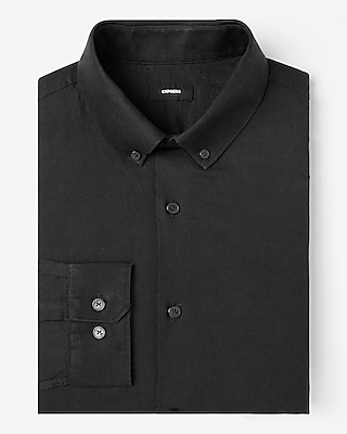 Slim Linen blend Stretch 1mx Dress Shirt Express