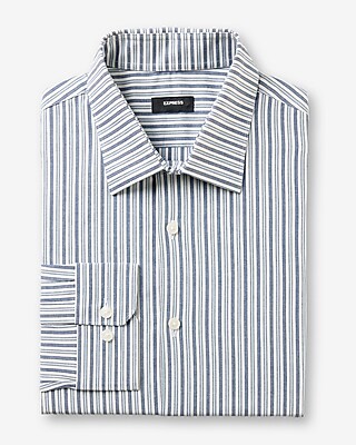 Slim Striped Cotton Stretch 1mx Dress Shirt