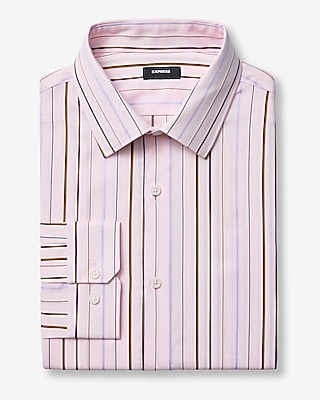 Slim Ombre Striped Stretch Modern Tech 1MX Dress Shirt