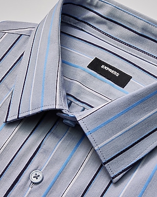 Slim Ombre Striped Stretch Modern Tech 1MX Dress Shirt