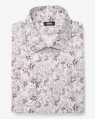 Slim Mini Floral Wrinkle-Resistant Everyday Performance Dress Shirt