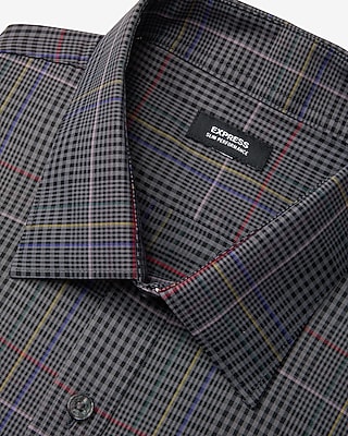 Slim Plaid Wrinkle-Resistant Everyday Performance Dress Shirt