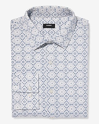 Slim Geo Stretch Modern Tech 1MX Dress Shirt