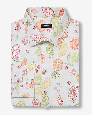 Slim Dot Fruit Stretch 1MX Dress Shirt