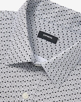 Extra Slim Mini Geo Wrinkle-Resistant Everyday Performance Dress Shirt