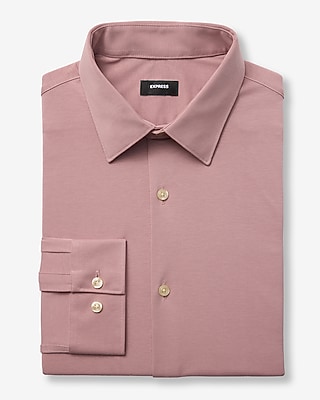 discount dress shirts for men Ash & Erie Pink Wrinkle Resistant Dress Shirt for Short Men