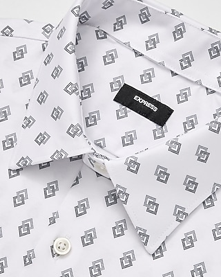 Slim Geo Diamond Modern Tech 1MX Dress Shirt