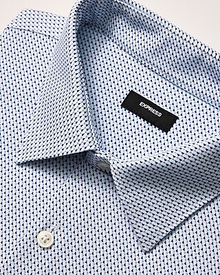 Slim Mini Geo Cotton Stretch 1MX Dress Shirt