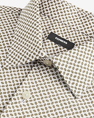 Classic Mini Geo Print Stretch 1Mx Dress Shirt