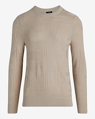 Abstract Texture Crew Neck Sweater - thumbnail 4