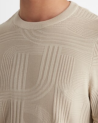 Abstract Texture Crew Neck Sweater - thumbnail 2