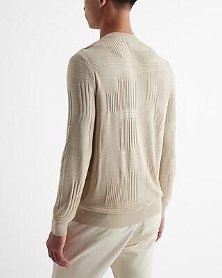 Abstract Texture Crew Neck Sweater - thumbnail 3