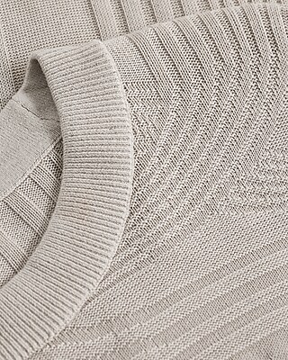 Abstract Texture Crew Neck Sweater
