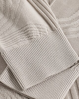 Abstract Texture Crew Neck Sweater