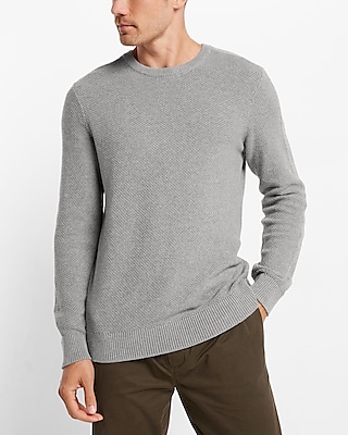 Textured Crewneck Sweater