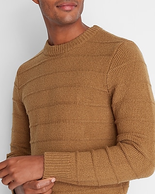 Striped Chunky Crew Neck Sweater