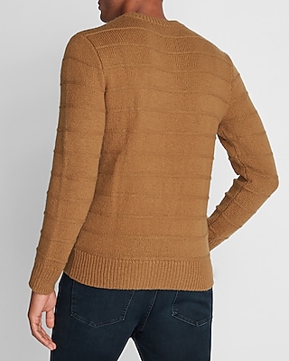 Striped Chunky Crew Neck Sweater