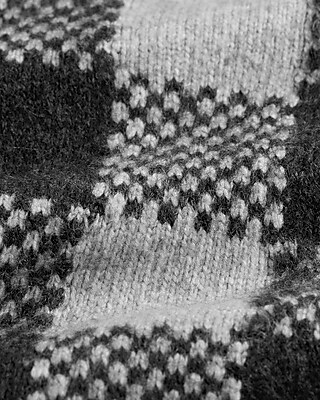 Plaid Crew Neck Sweater