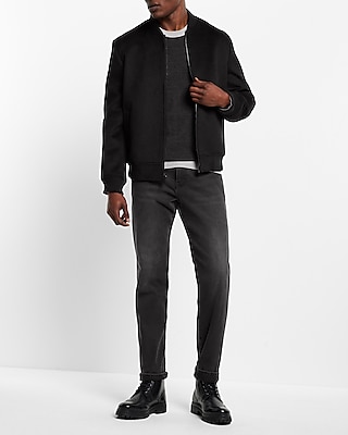 Color Block Merino Wool Crew Neck Sweater