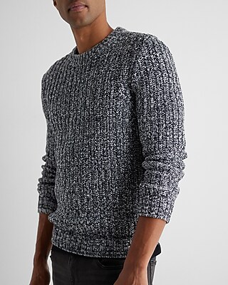 Cotton-blend Chunky Ribbed Sweater Express