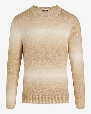 Ombre Stripe Cotton Crew Neck Sweater