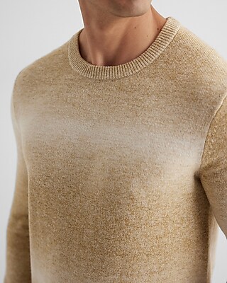 Ombre Stripe Cotton Crew Neck Sweater