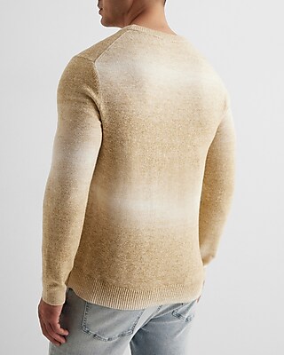 Ombre Stripe Cotton Crew Neck Sweater