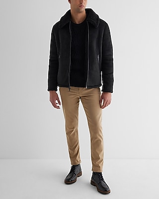 Cable Knit Cotton Crew Neck Sweater