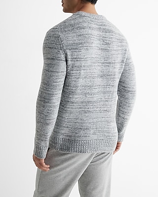 Textured Marled Crewneck Sweater
