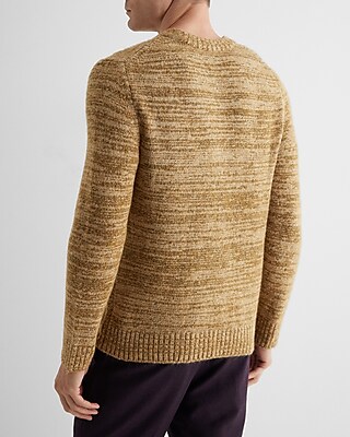 Textured Marled Crewneck Sweater