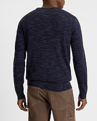 Space Dyed Crew Neck Merino Wool Sweater