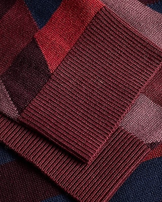 Geo Merino Wool Crew Neck Sweater