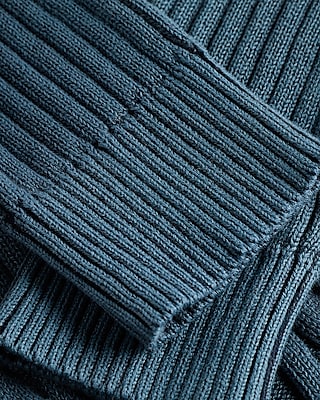 Cable Knit Acid Wash Cotton Sweater