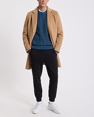 Cable Knit Acid Wash Cotton Sweater