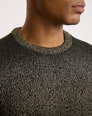 Gradient Cotton-Blend Crew Neck Sweater
