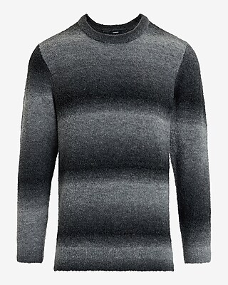 Gradient Boucle Textured Crew Neck Sweater