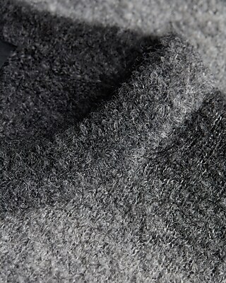 Gradient Boucle Textured Crew Neck Sweater