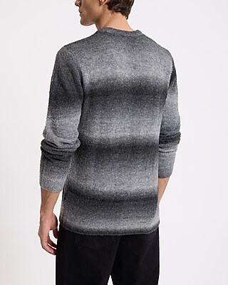 Gradient Boucle Textured Crew Neck Sweater
