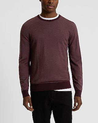 新品　BRIEFING MERINO WOOL CREW NECK KNIT Striped Crew Neck Merino Wool Sweater | Express