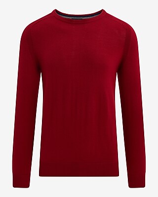 Crew Neck Merino Wool Sweater