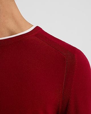 Crew Neck Merino Wool Sweater