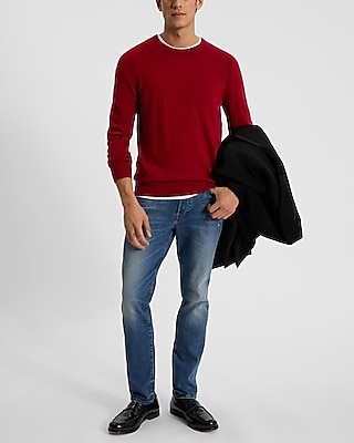 Crew Neck Merino Wool Sweater