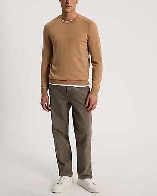 Crew Neck Merino Wool Sweater
