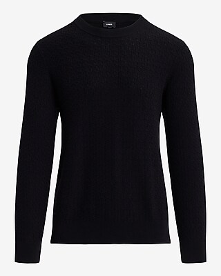 Textured Crew Neck Perfect Pima Cotton Sweater - image 5