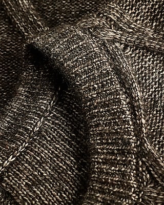 Geo Cable Knit Crew Neck Sweater