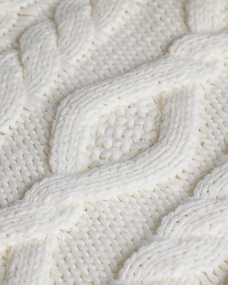 Relaxed Cable Knit Cotton-Blend Sweater
