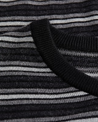 Striped Crew Neck Merino Wool Sweater